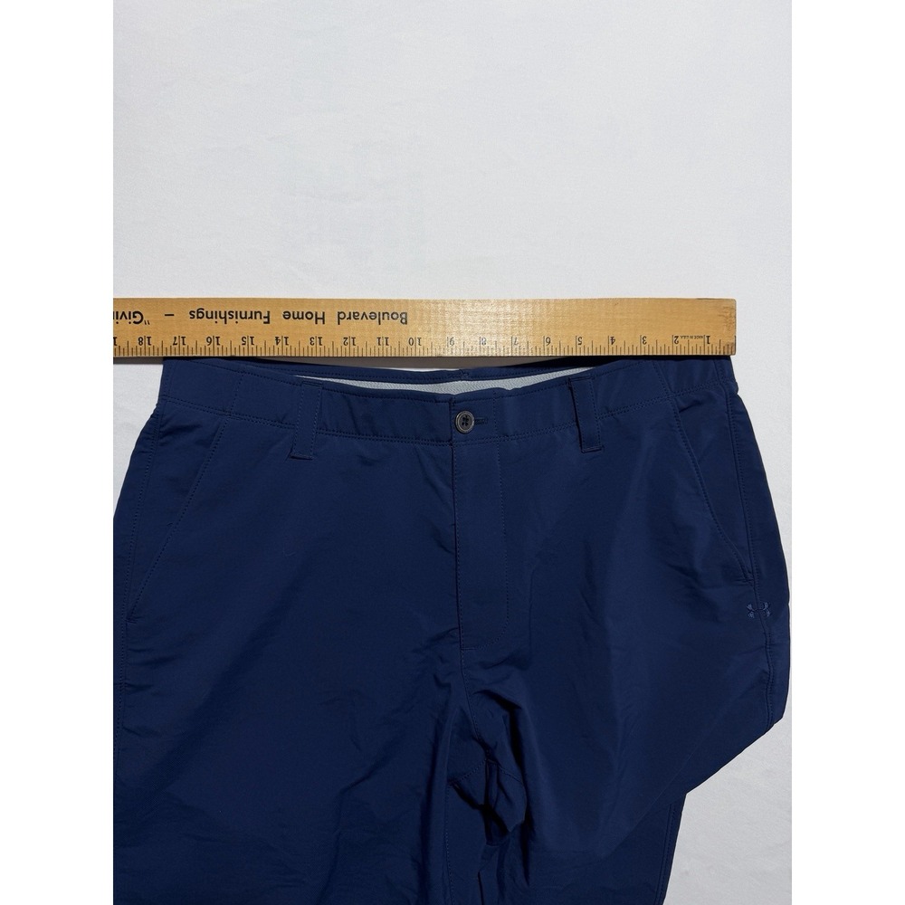 Under Armour Showdown Golf Pants Mens 36x32 Navy Blue HeatGear Loose Fit - Picture 7 of 9